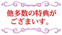 他多数の特典がございます。